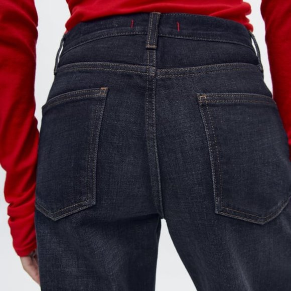 ZARA RELAXED MID WAIST JEANS - Picture 8 of 12